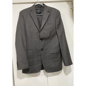 Merona Premium Blazer Woolmark Men's Size 42R  Dark Gray Jacket Long Sleeves